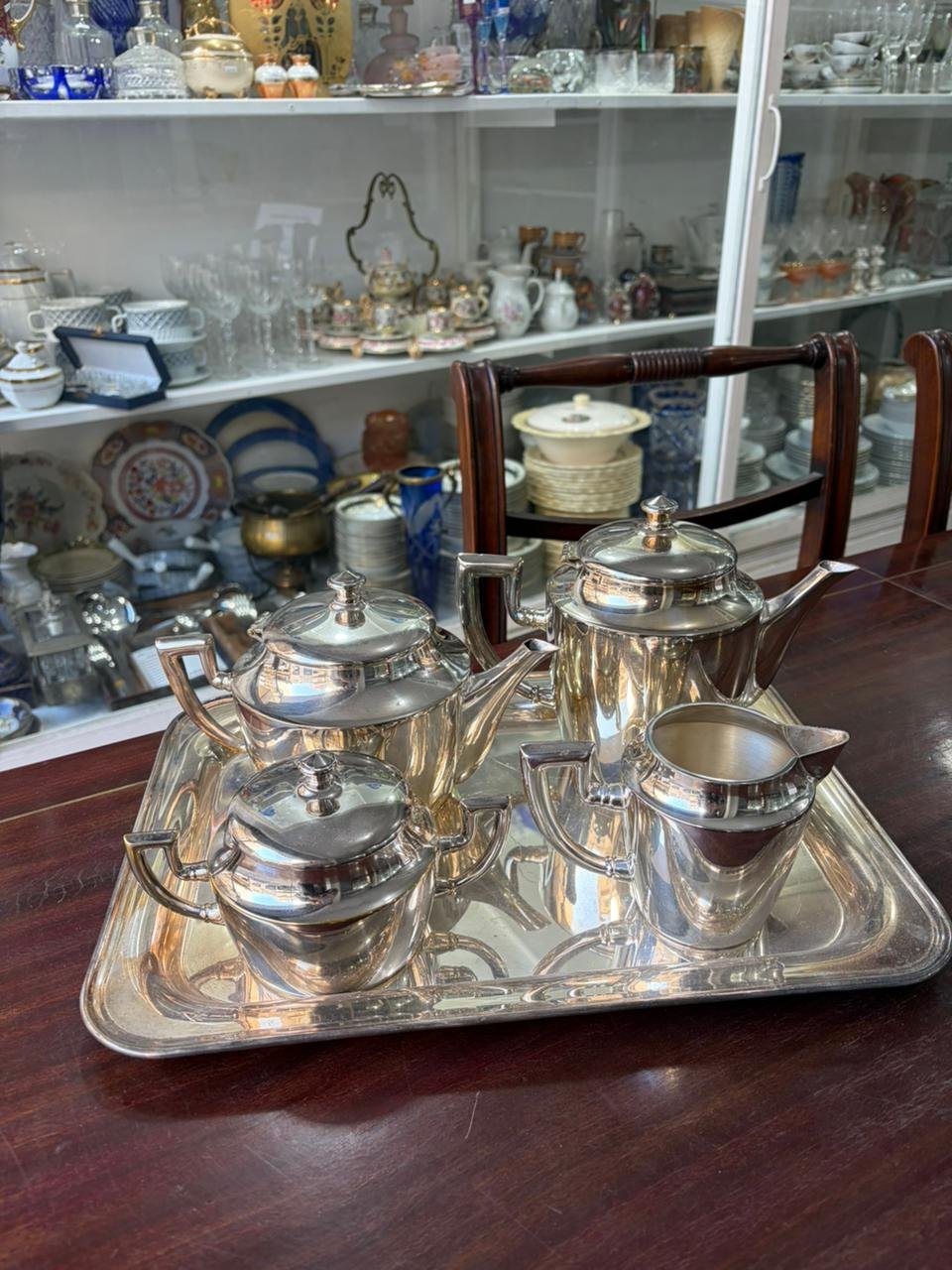 Servicio de té y café platería