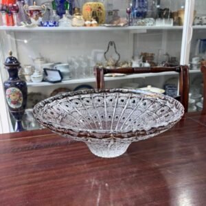 Centro de mesa de cristal súper tallado