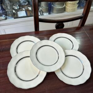Set de 5 platos de postre ingleses
