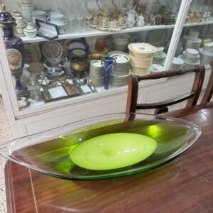 Centro de mesa cristal de murano verde