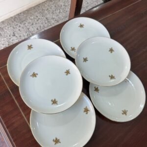 Juego de 6 platos de pan o de postre porcelana tsuji