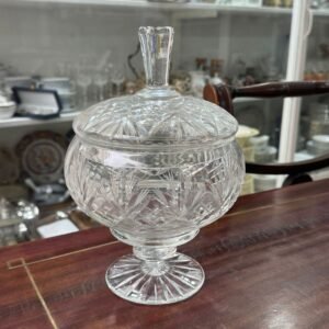 Caramelera o bombonera de cristal súper tallado