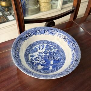 Gran ensaladera inglesa «OLD WILLOW» staffordshire england