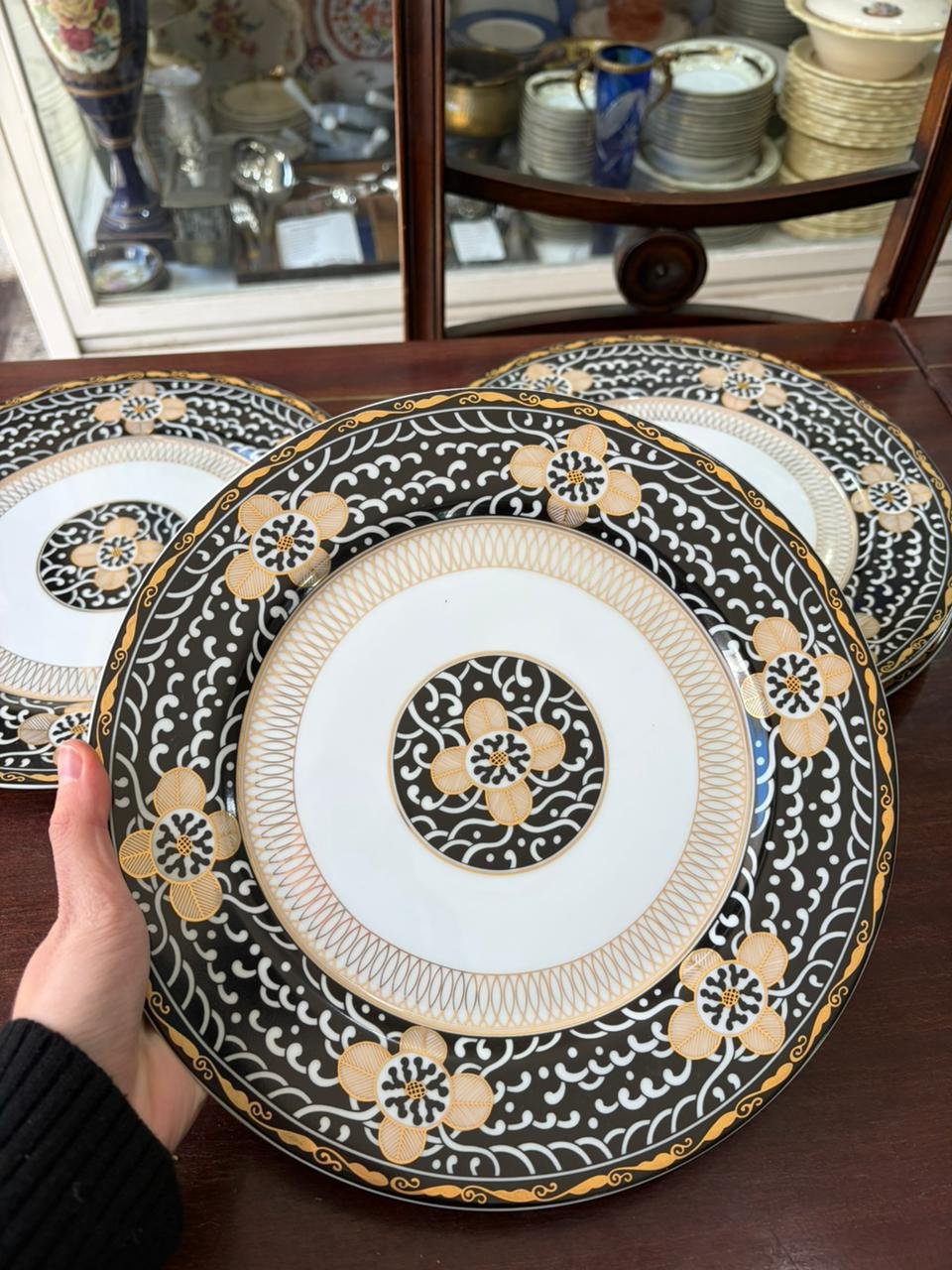 Juego de vajilla 4 platos playos, 4 platos de postre, 4 compoteras, 4 dúos té - Imagen 13