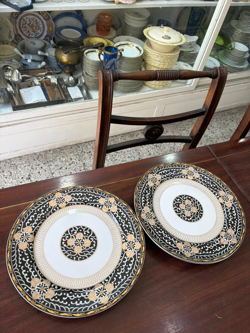 Juego de vajilla 4 platos playos, 4 platos de postre, 4 compoteras, 4 dúos té - Imagen 12