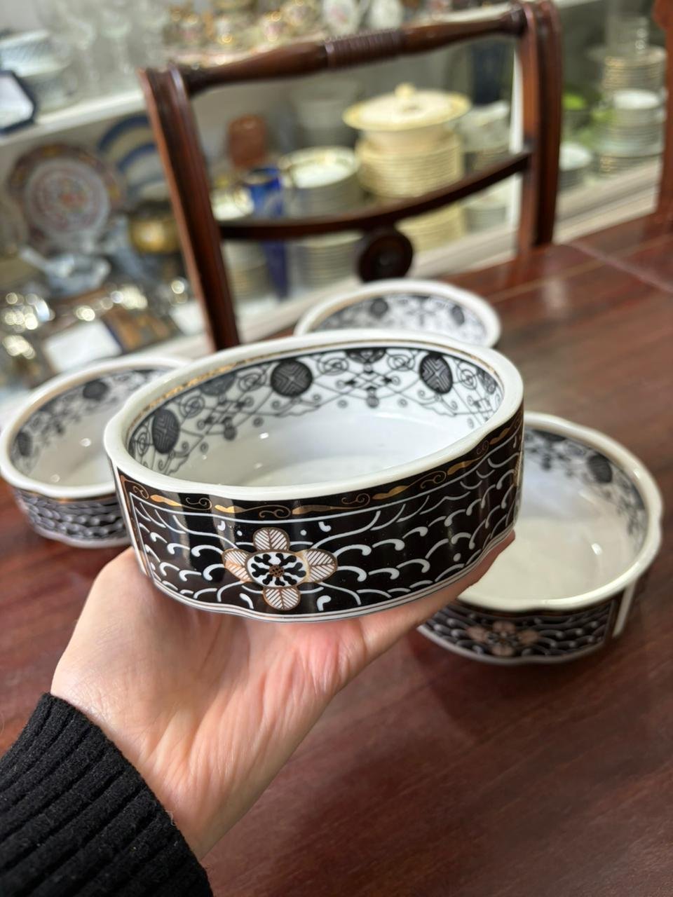 Juego de vajilla 4 platos playos, 4 platos de postre, 4 compoteras, 4 dúos té - Imagen 11