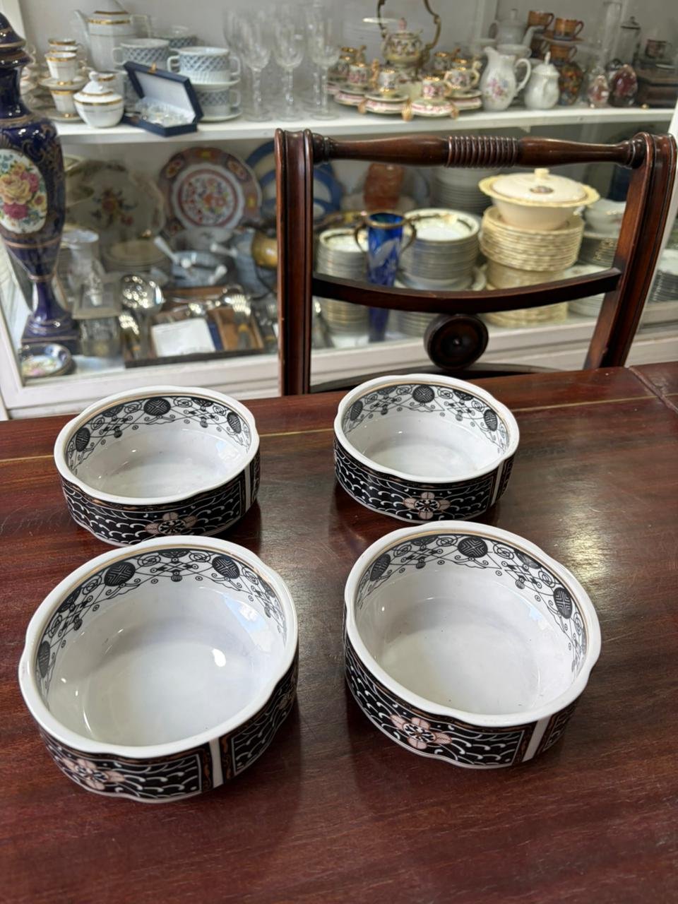 Juego de vajilla 4 platos playos, 4 platos de postre, 4 compoteras, 4 dúos té - Imagen 10