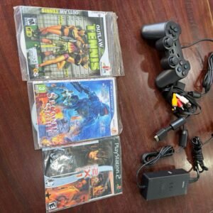 PS2 1 JOYSTICK, 3 JUEGOS