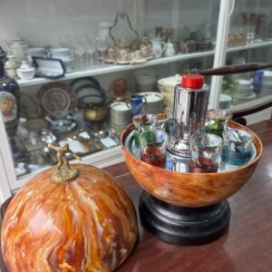 Dispensador de licor vintage años 50 en forma de bola