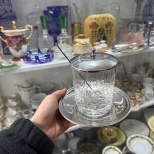 Azucarera de cristal tallado