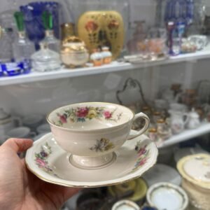 Dúo de té porcelana BAVARIA