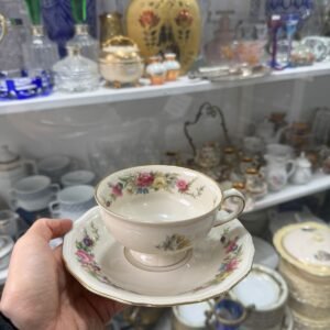 Dúo de té porcelana BAVARIA