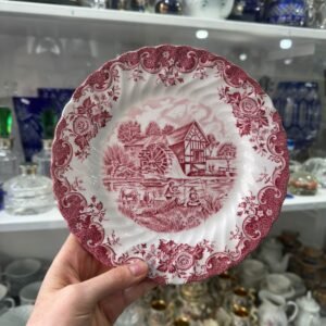 Plato inglés rosa de colección
