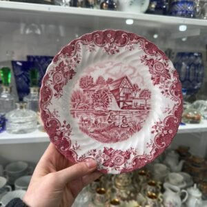 Plato inglés rosa de colección