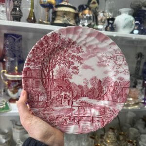 Plato inglés rosa de colección