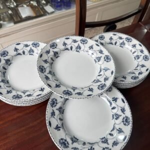 Juego de 6 platas hondos porcelana verbano