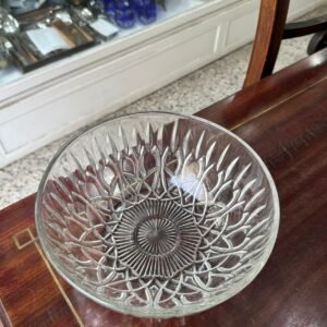 Ensaladera vidrio tallado