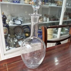 Botellón de cristal grabado al acido