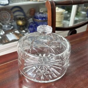 Bombonera o caramelera de cristal tallado