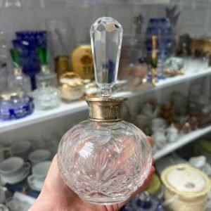 Set de perfumeros de cristal tallado