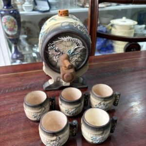 Set barril con 5 vasos 1950