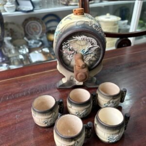 Set barril con 5 vasos 1950