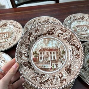 Juego de 11 platos de postre ingleses johnson bros
