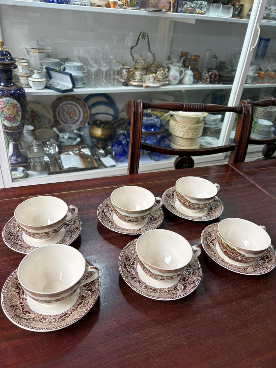 Juego de 6 dúos de té ingleses de colección johnson bros - Imagen 8