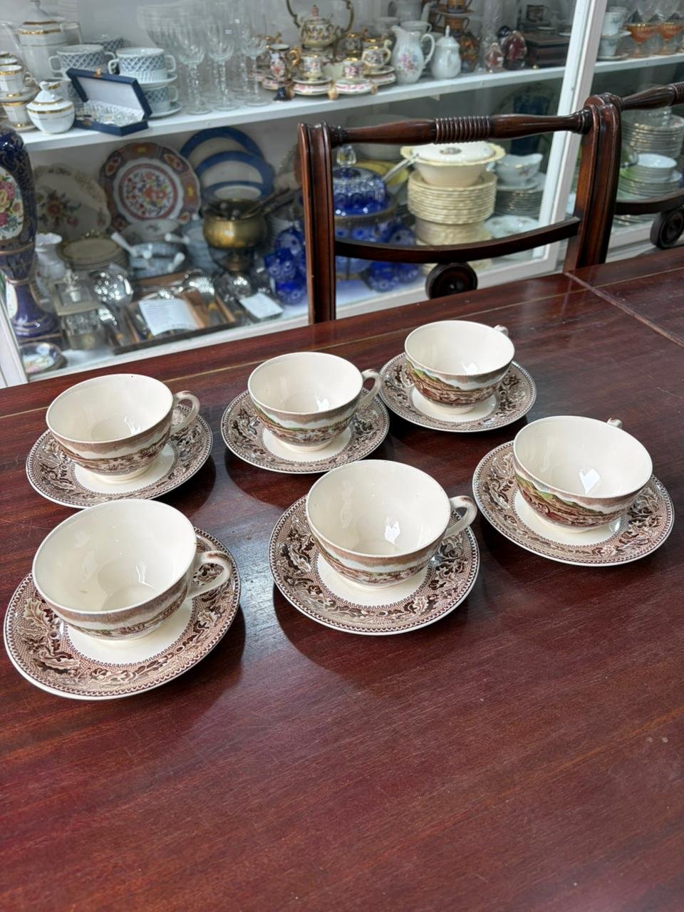 Juego de 6 dúos de té ingleses de colección johnson bros - Imagen 7