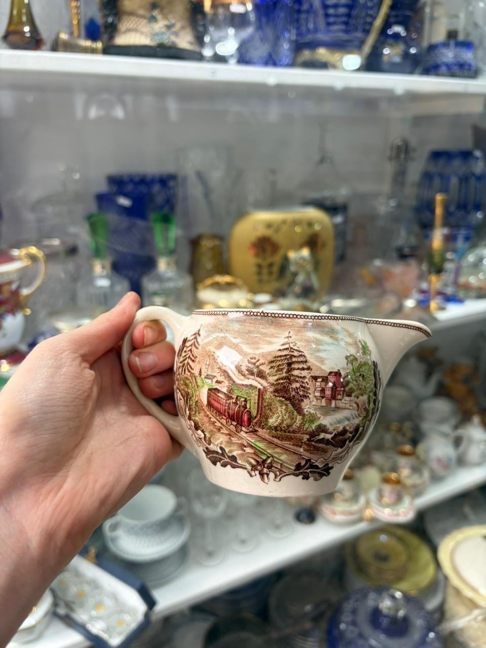 Lechera inglesa de colección johnson bros - Imagen 4