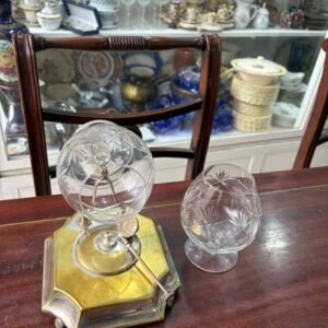 Calentador de cognac con 2 copas