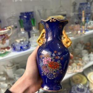 Florero azul cobalto