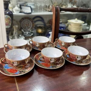 Juego de 6 dúos de café satsuma imperial