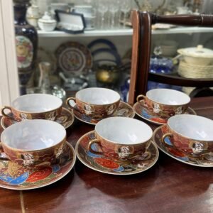 Juego de 6 dúos de café satsuma imperial