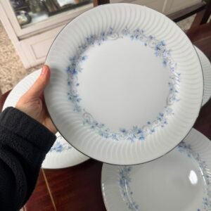 Juego de 6 platos playos porcelana tsuji