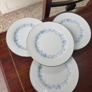 Juego de 6 platos de postre porcelana tsuji
