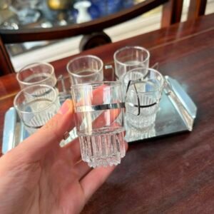 Juego de 6 chupitos con fuente