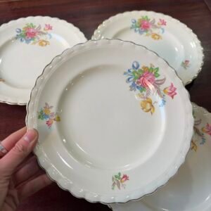 Set de 4 platos de postre ingleses
