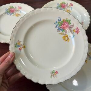 Set de 4 platos de postre ingleses