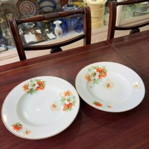Par de platos hondos porcelana Jean Haviland
