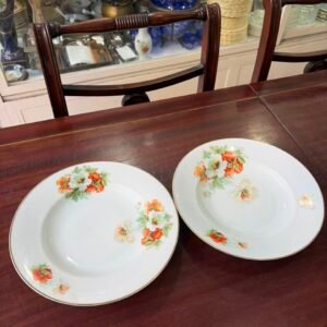 Par de platos hondos porcelana Jean Haviland