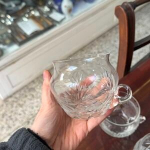 Set de 3 tazas de cristal súper tallado