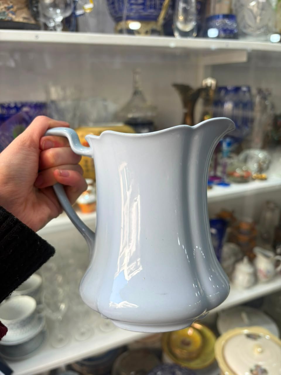 Juego de té celeste pastel inglés para 6 personas - Imagen 6