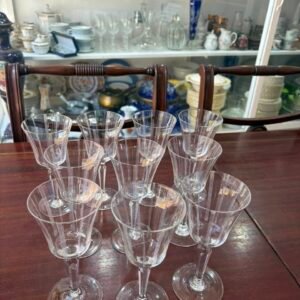Juego de 10 copas de cristal