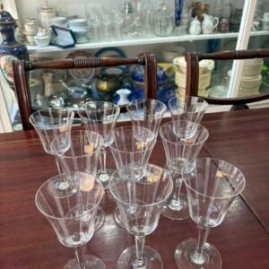 Juego de 10 copas de cristal