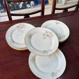 Juego de 9 platos playos porcelana BAVARIA