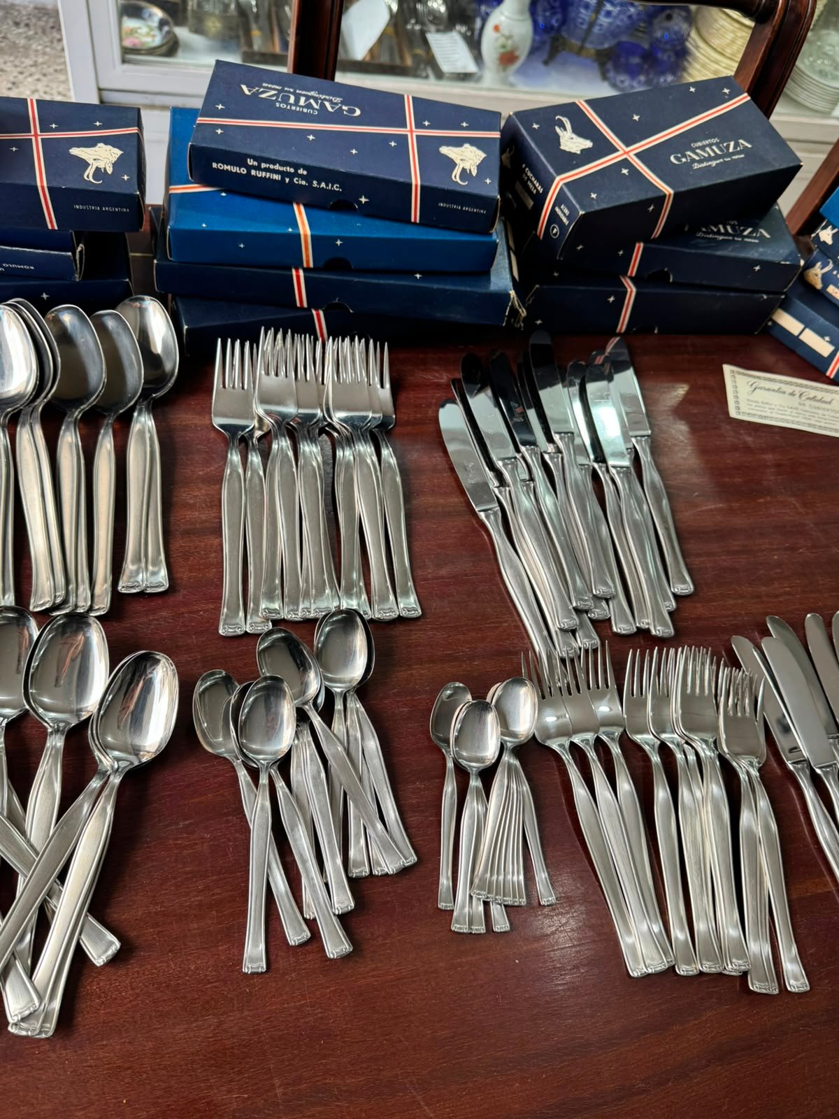 Juego de cubiertos GAMUZA completo para 12 personas - 101 PIEZAS - Imagen 6