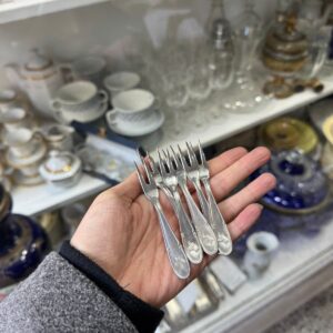 Juego de 6 tenedores pinches GAMUZA en caja