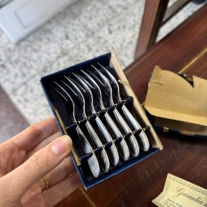 Juego de 6 tenedores pinches GAMUZA en caja