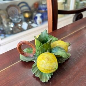 Candelabro italiano con limones capodimonte